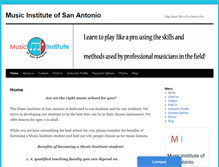 Tablet Screenshot of musicinstitutesa.com
